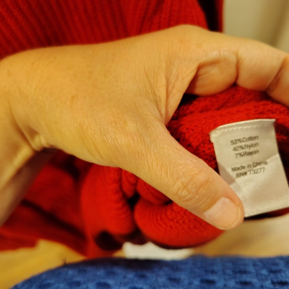 Sonoma Women's Red Sweater Size XL - Picture 7 of 11